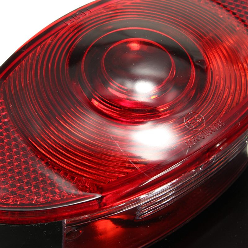 Motorcycle Cat Eye Rear Brake Tail Light with Bracket - Auto GoShop