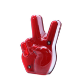 Motorcycle Hand Victory LED Red Light Stop Lamp Peace Sign Tail Light for Cafe Racer Chopper Bobber Custom Universal - Auto GoShop