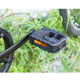 Black 9/16" 14Mm Bicycle Pedals Aluminum Plastic Reflective Road Mountain Bike