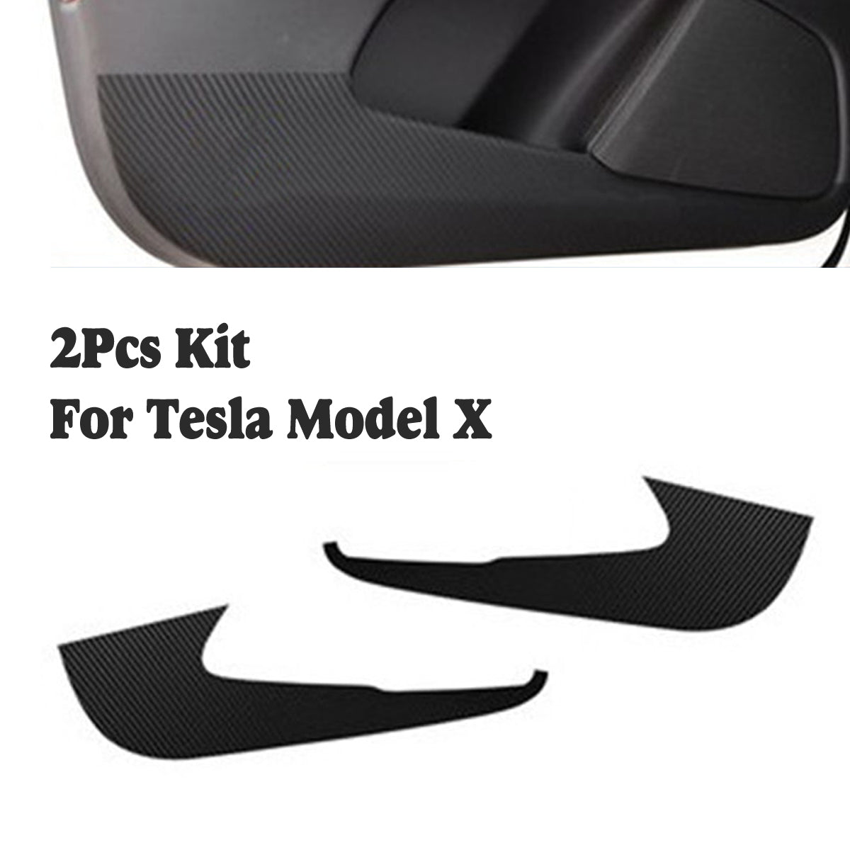 PVC Sticker Cover Door Open Decal Interior Carbon Fiber For Tesla Model 3/X/S - Auto GoShop