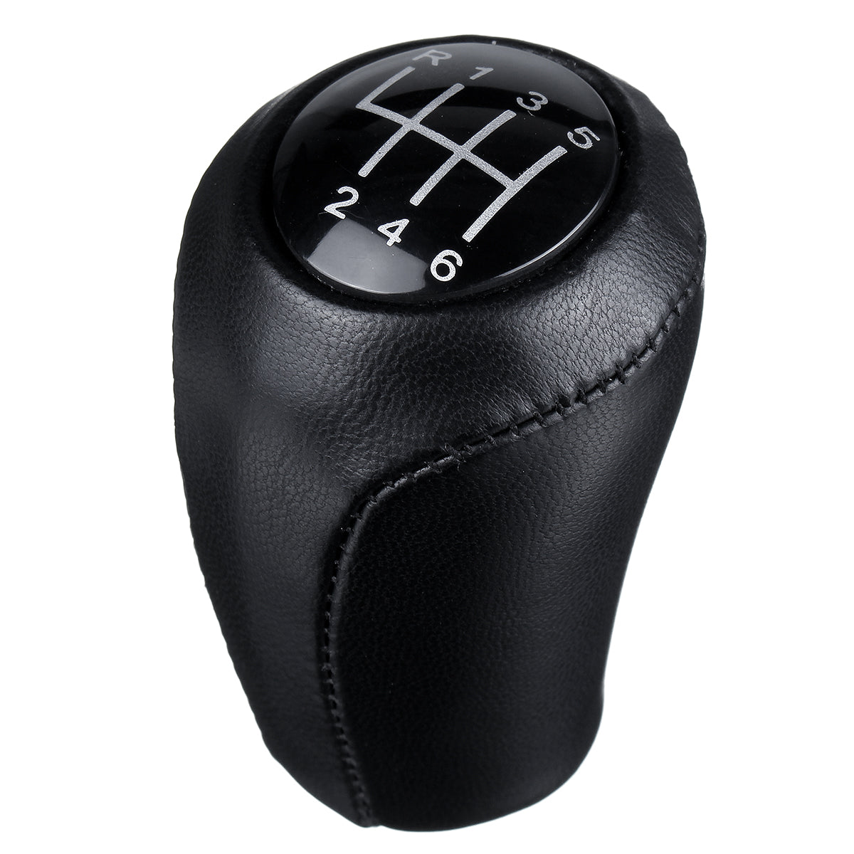 Black 5/6 Speed Leather Gear Shift Knob Stick For Mazda 3 5 6 CX-7 MX-5