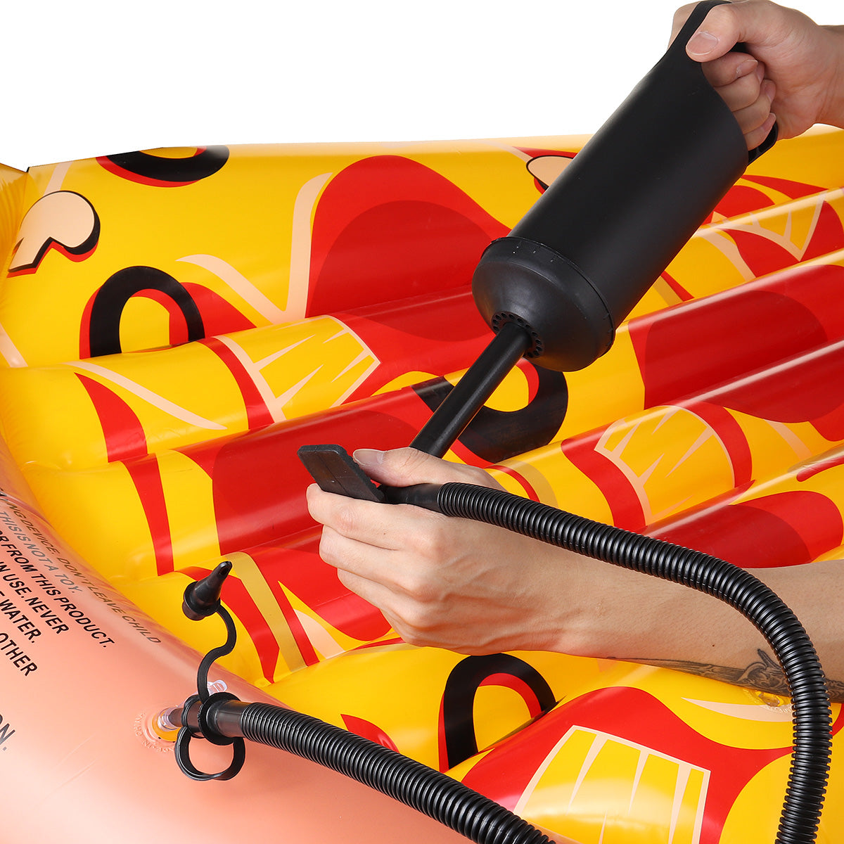 Firebrick 12inch Hand Pull Pump Two-way Black Head Inflatable Bed Boat