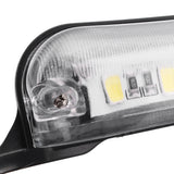 Pale Goldenrod Universal 12SMD LED License Plate Lights Tail Lamp 6000K Xenon White 12V