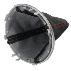 Dark Slate Gray Car PU Leather Gear Shift Knob Stick Lever Boot Cover For Suzuki Swift 2005-2010