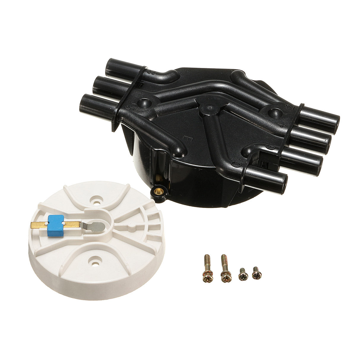 Black Distributor Cap and Rotor Kit For Chevrolet GMC Car V6 4.3L Vortec DR475 DR331