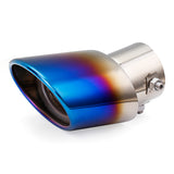 Royal Blue Universal Blue Grilled Half-Grilled Muffler Exhaust Tip End Tail Pipe