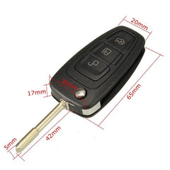 Dark Slate Gray 3 Buttons Flip Remote Key Fob Fit for Ford Focus Mk1 Mondeo Transit Connect