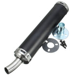 Dark Slate Gray Exhaust Muffler Silencer Pipe Motorcycle Racing 6x28cm Universal For Street Scooter