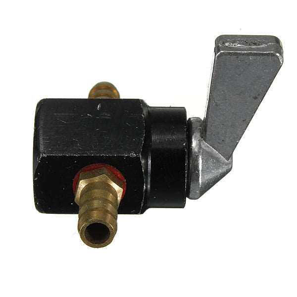 Black 6MM In-line Petrol On-off Fuel Tap Switch For Motorcyle Motorbike