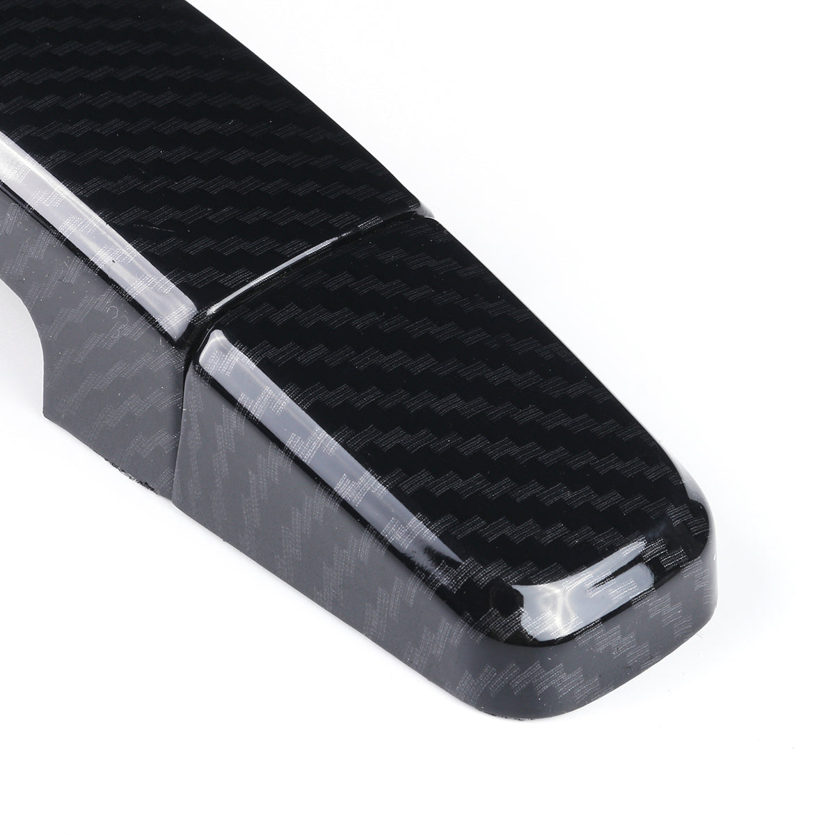 Black 4Pcs Car Carbon Fiber Side Door Handle Covers Trims Black For Chevrolet Camaro 2010-2015