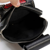 Black Universal PU Leather Motorcycle Saddlebags Side Pouch Luggage Bicycle Tool Box