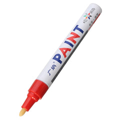 Lavender 2Pcs Red Color Tyre Permanent Paint Pen Tire Metal Outdoor Marking Ink Marker Trendy