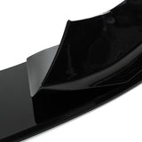 Car Universal Carbon Fiber Look Glossy Black Front Bumper Splitter Lip Body Kits For BMW 4 Series - Auto GoShop