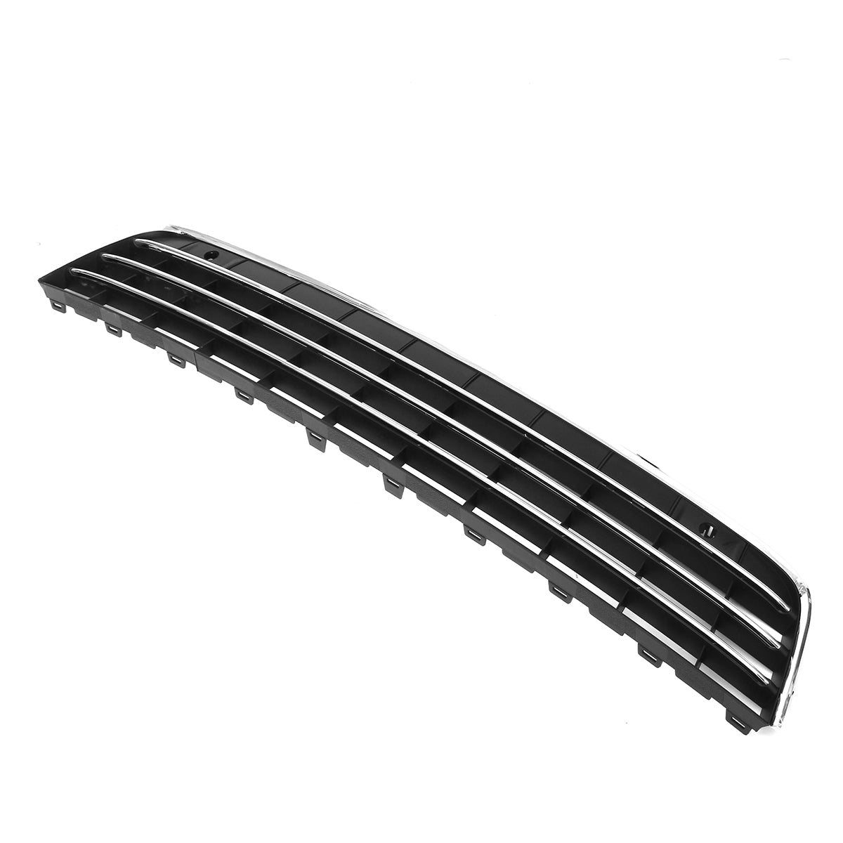 Black Front Bumper Lower Grille Air Intake Grill Chrome Trim 7P6853671E For VW Touareg 2011-2014