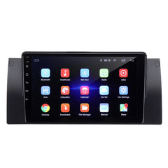 Midnight Blue 9 Inch Android 8.1 Car Stereo Radio Multimedia Player Quad Core 1+16GB Wifi GPS Microphone For BMW E39 X5 2004-2006