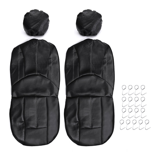4PCS / Set Universal PU Leather Car Front Seat Breathable Protection Cover - Auto GoShop