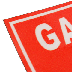 Orange Red GASOLINE ONLY Vinyl Decal Sticker Fuel Gas Door Label  Weatherproof 62*125mm