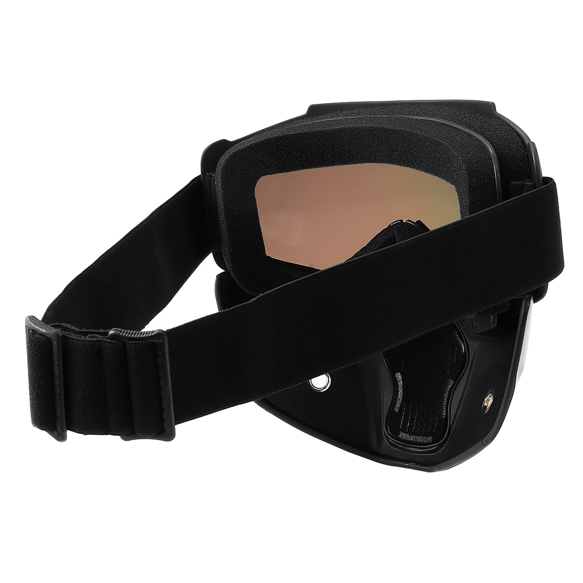 Dim Gray Detachable Motorcycle Face Mask Shield Goggles Off Road Motocross MX ATV Dirt Bike Glasses Eyewear