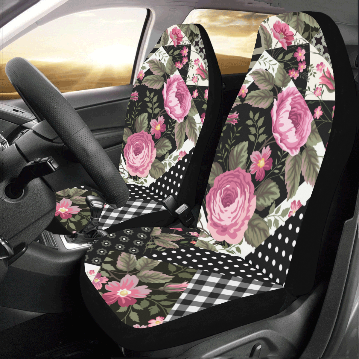 2 PCS Front Car Seat Covers Cushions Seat Protector Auto Interior Accessories - Auto GoShop