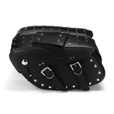 Black Motorcycle PU Leather Saddlebags Side Bag For Harley Sportster 1200XL 883