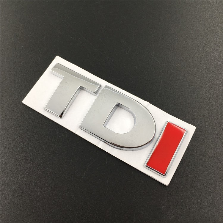 Gray Modified metal car sticker TDI side label tail label