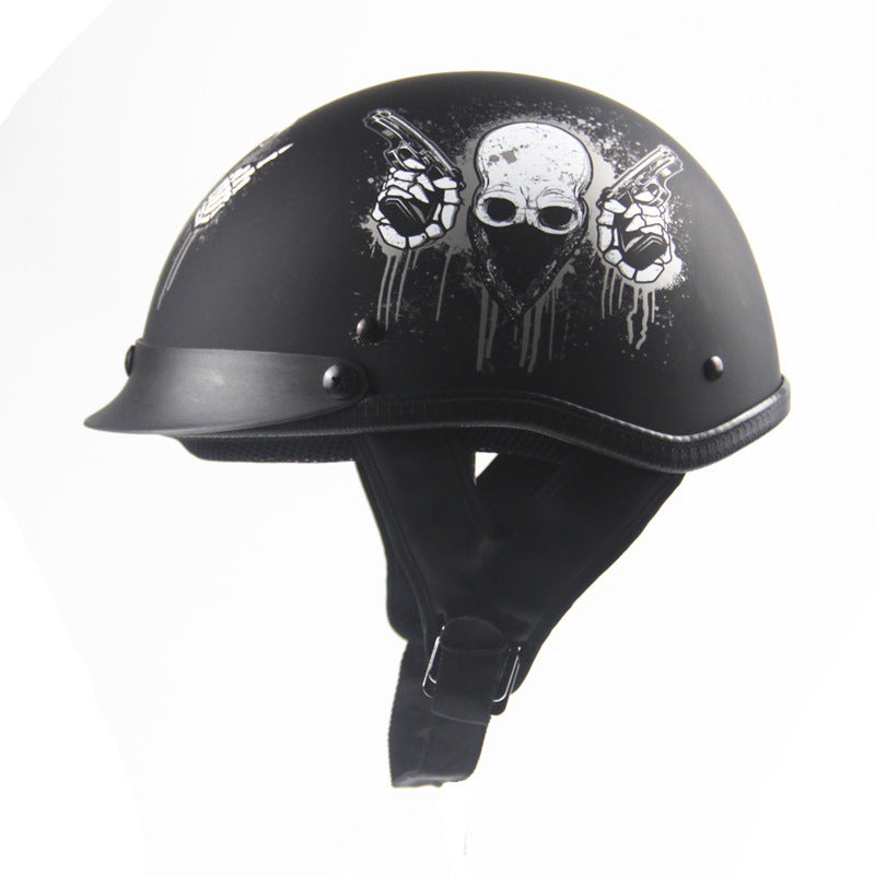 Dark Slate Gray Harley helmet with a summer helmet