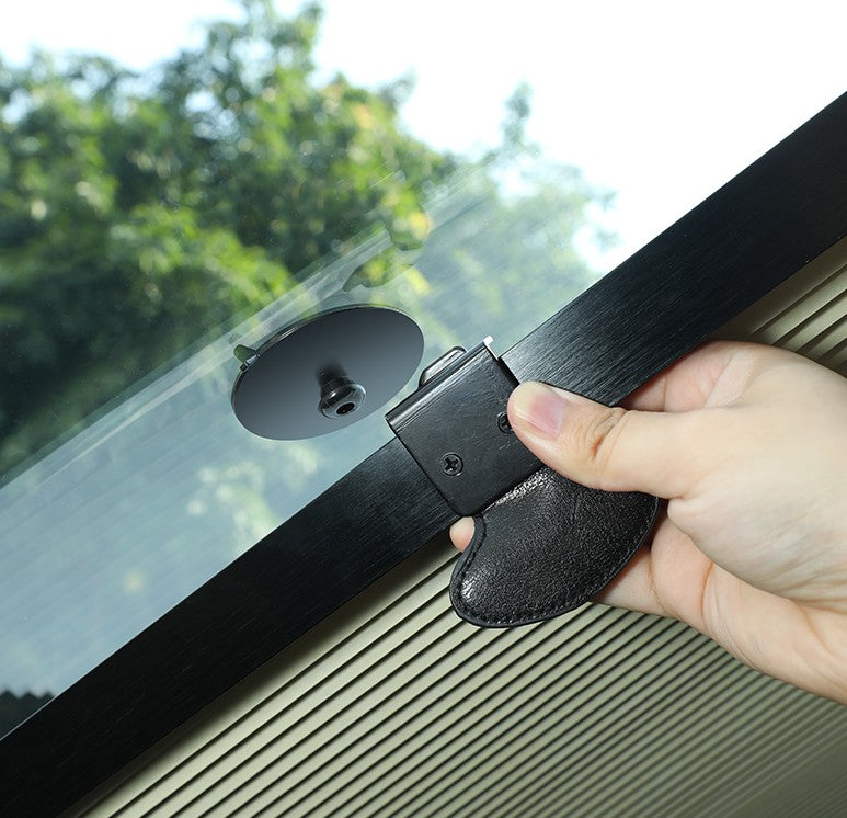 Gray Car sunshade automatic retractable sun block sunscreen insulation curtain car front gear