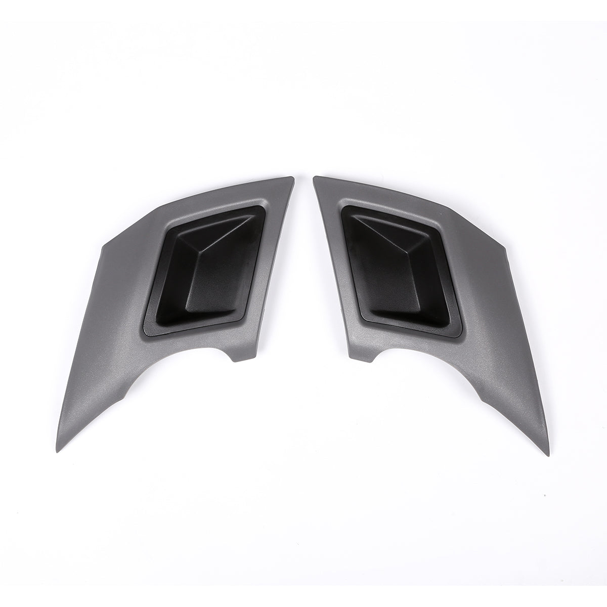 2Pcs Car Rear Bumper Exhaust Pipe Cover Trim Bumper Protector Gray Silver For Land Rover Discovery - Auto GoShop