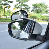 Black Car mirror, large field of view, rear view auxiliary mirror, reversing aid, wide-angle lens, blind spot mirror