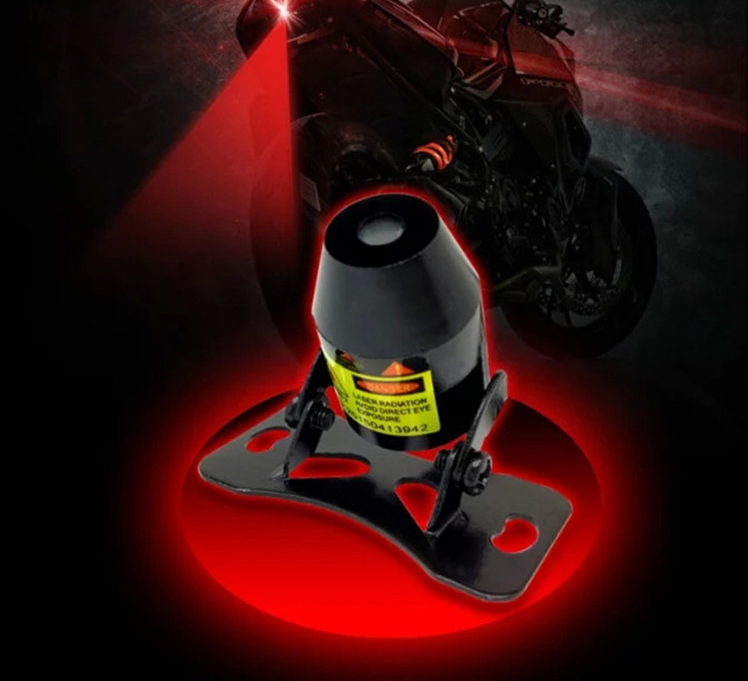 Dark Goldenrod Laser fog light anti-tailing laser spotlight anti-collision warning light (Black)