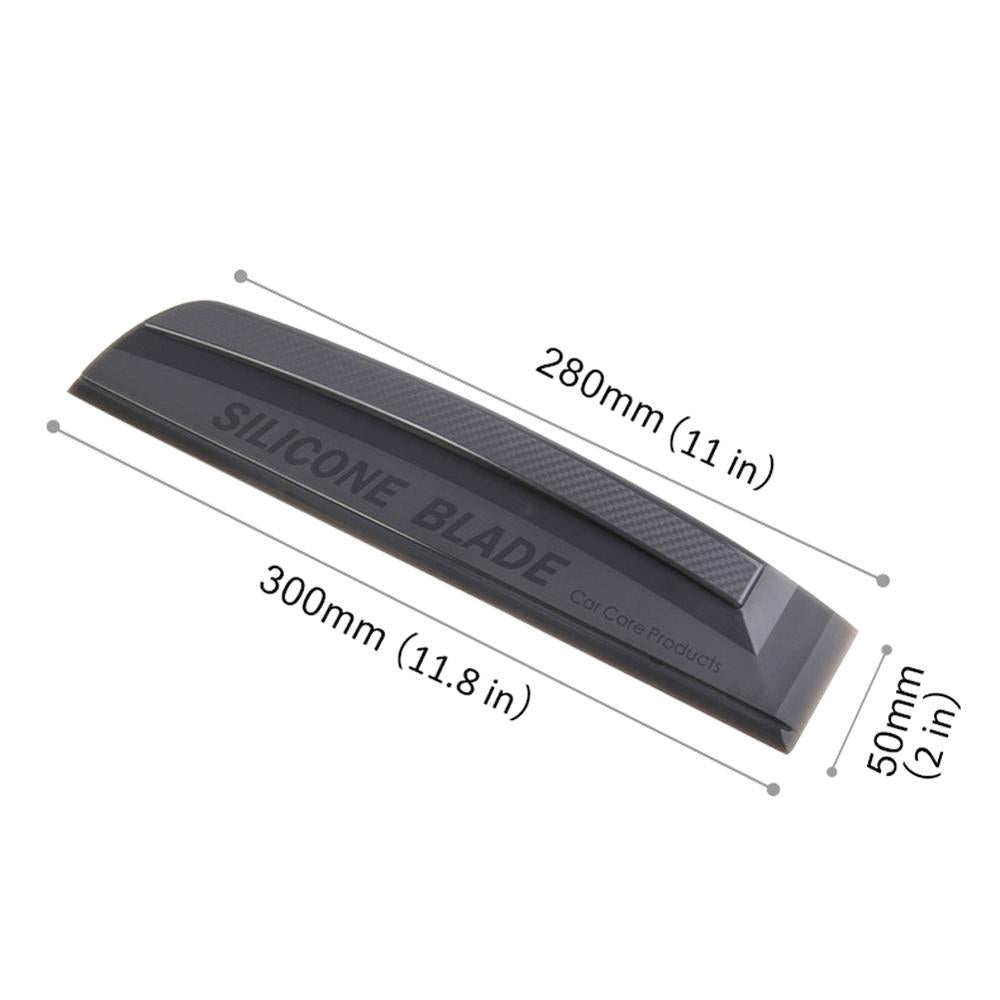 Dim Gray One-piece car wash silicone wiper (Black)