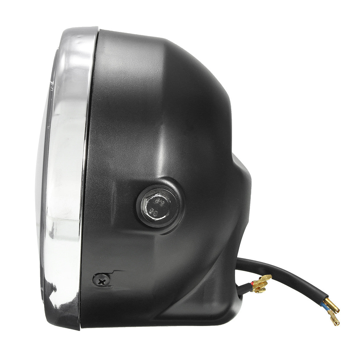 Dark Slate Gray 8 Inch Motorcycle Headlight With LED Turn Signal Indicators Bracket