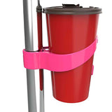 Hot Pink Portable public transportation cup holder