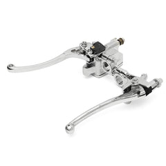 Gray 22mm Motorcycle Hydraulic Brake Master Cylinder Clutch Lever Chrome