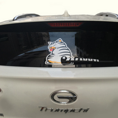Dark Slate Gray The rear window of the foreign trade will move. The rear window cat's rear window wiper is suitable for reflective car stickers and stickers.