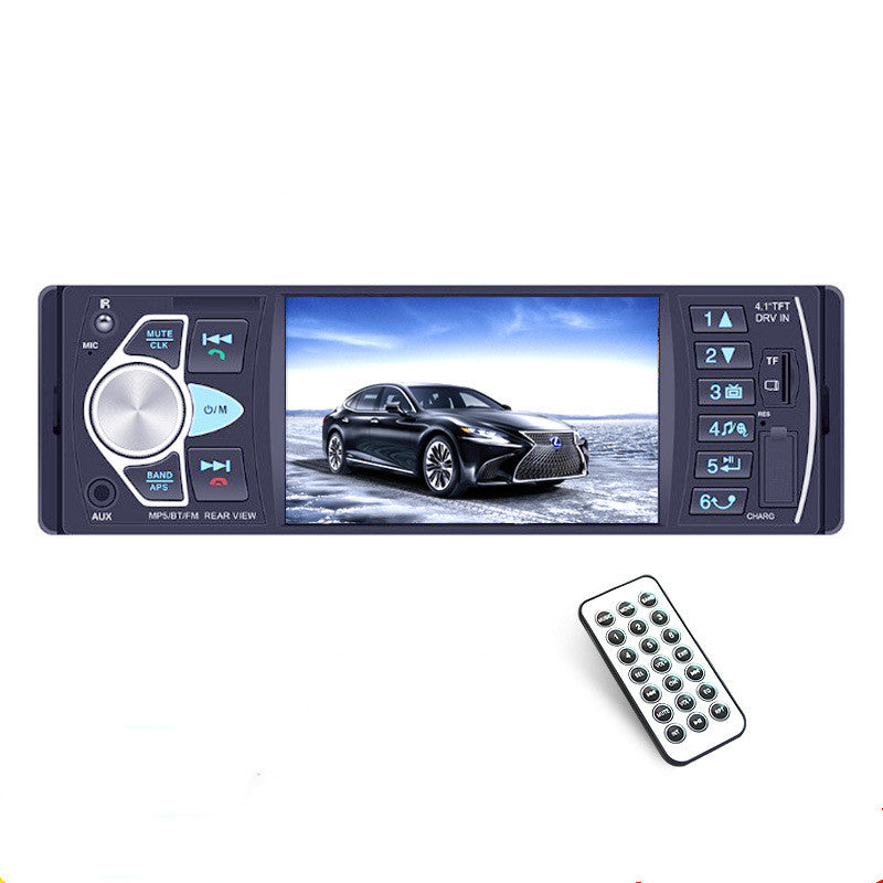 Light Sky Blue 4.1 inch high-definition large screen Bluetooth hands-free car MP5 player