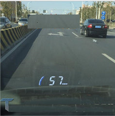 A101 head-up display HUD speed speed water temperature small mileage OBD universal car display (Black) - Auto GoShop
