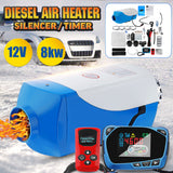 Royal Blue 12V 8KW Car Parking Heating Machine Air Diesel Heater