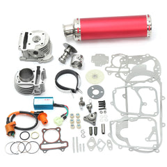 100cc 50mm Chinese Scooter Big Bore Exhaust Performance Kit Power Pack GY6 50cc - Auto GoShop