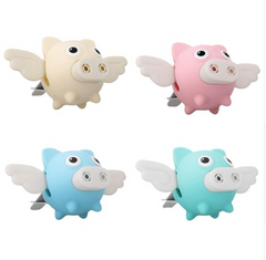Pale Turquoise New car small flying pig air outlet perfume clip car aromatherapy air conditioning car interior decoration ornaments cute