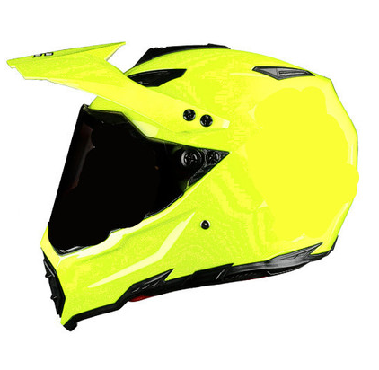 Green Yellow Off-road helmet motorcycle racing helmet road off-road dual-use helmet men and women four seasons pull helmet full face helmet