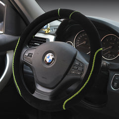 Car plush steering wheel cover Universal flocking handle - Auto GoShop