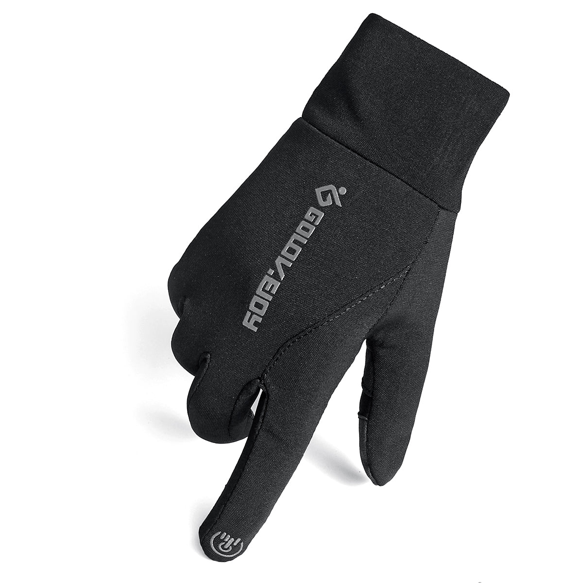 Dark Slate Gray Motocycle Touch Screen Winter Gloves Thermal Warm Velvet Lined Anti Skid Racing Cycling