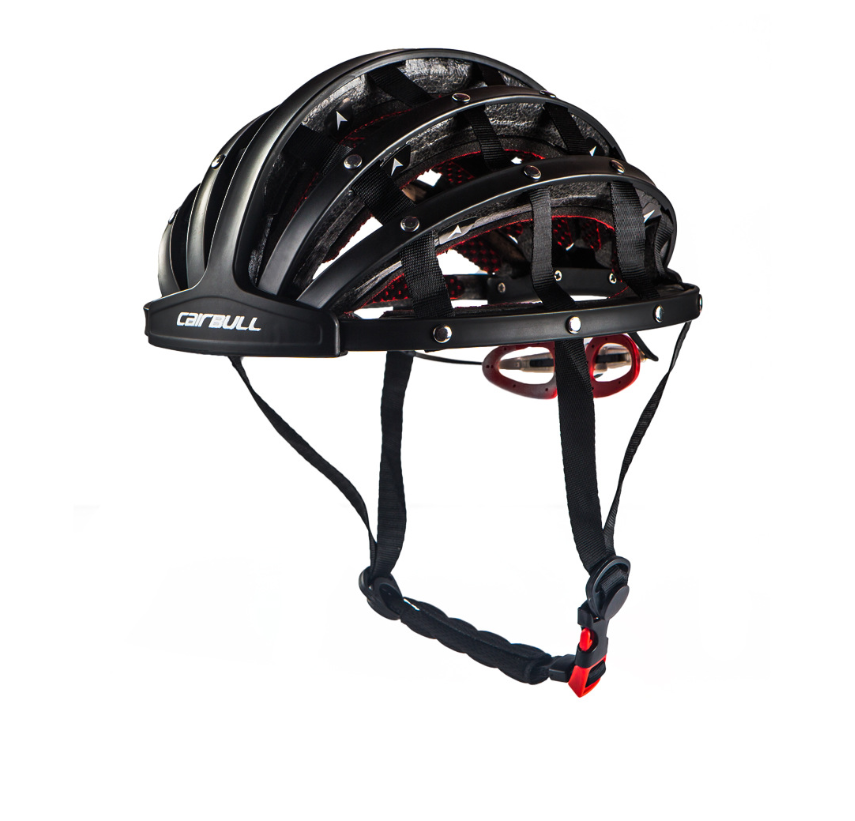 Black The latest portable urban leisure bicycle road folding helmet sports entertainment cycling helmet