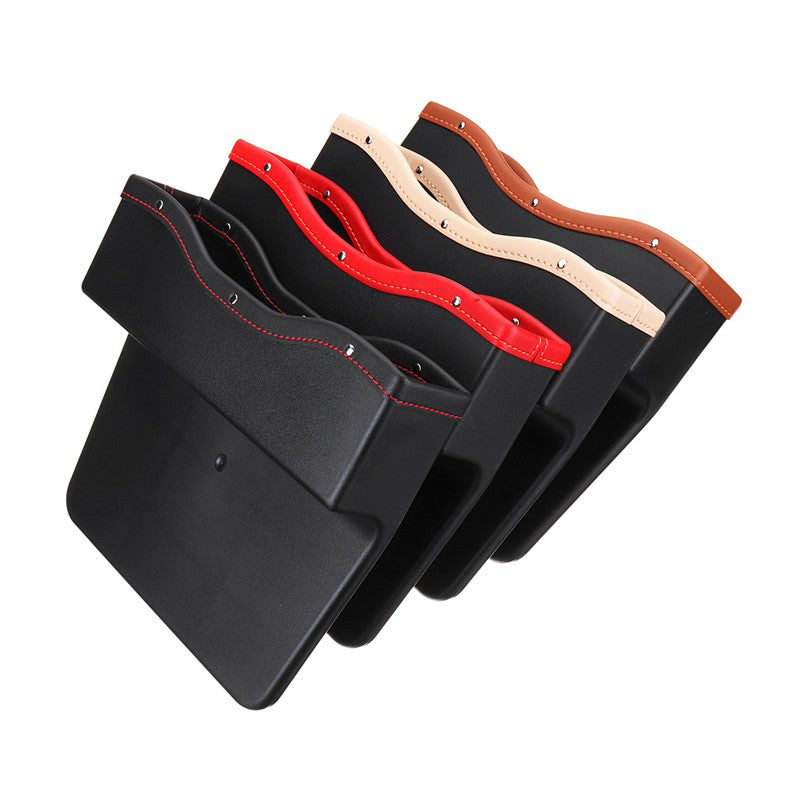 PU Leather Car Seat Gap Slit Storage Bag Box Car Seat Pocket Organizer - Auto GoShop