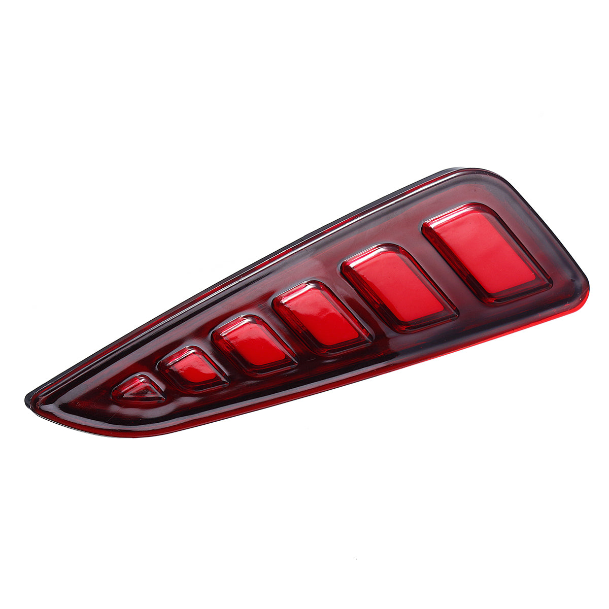Maroon Pair LED Rear Bumper Reflector Driving Brake Lights for Toyota C-HR 2016-2020