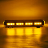 Dark Goldenrod 22Inch 40LED Car Roof Top Warning Strobe Light Bar 7 Flashing PatternS Beacon Magnetic Amber Lamp