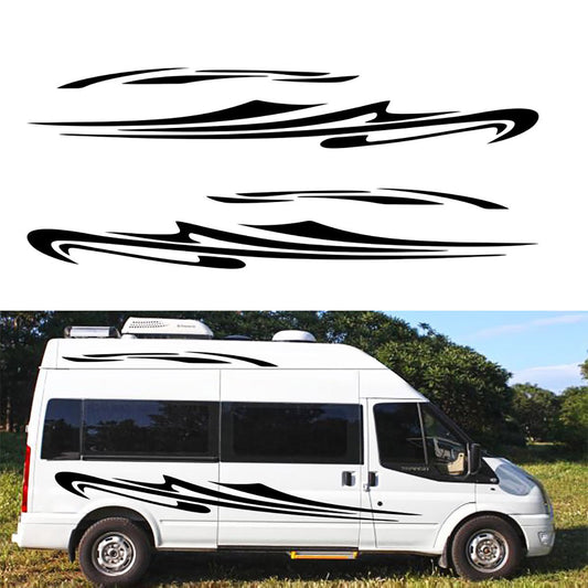 Ghost White Stripes Decal Vehicle Camper Caravan Motorhome Stickers For Mercedes Sprinter
