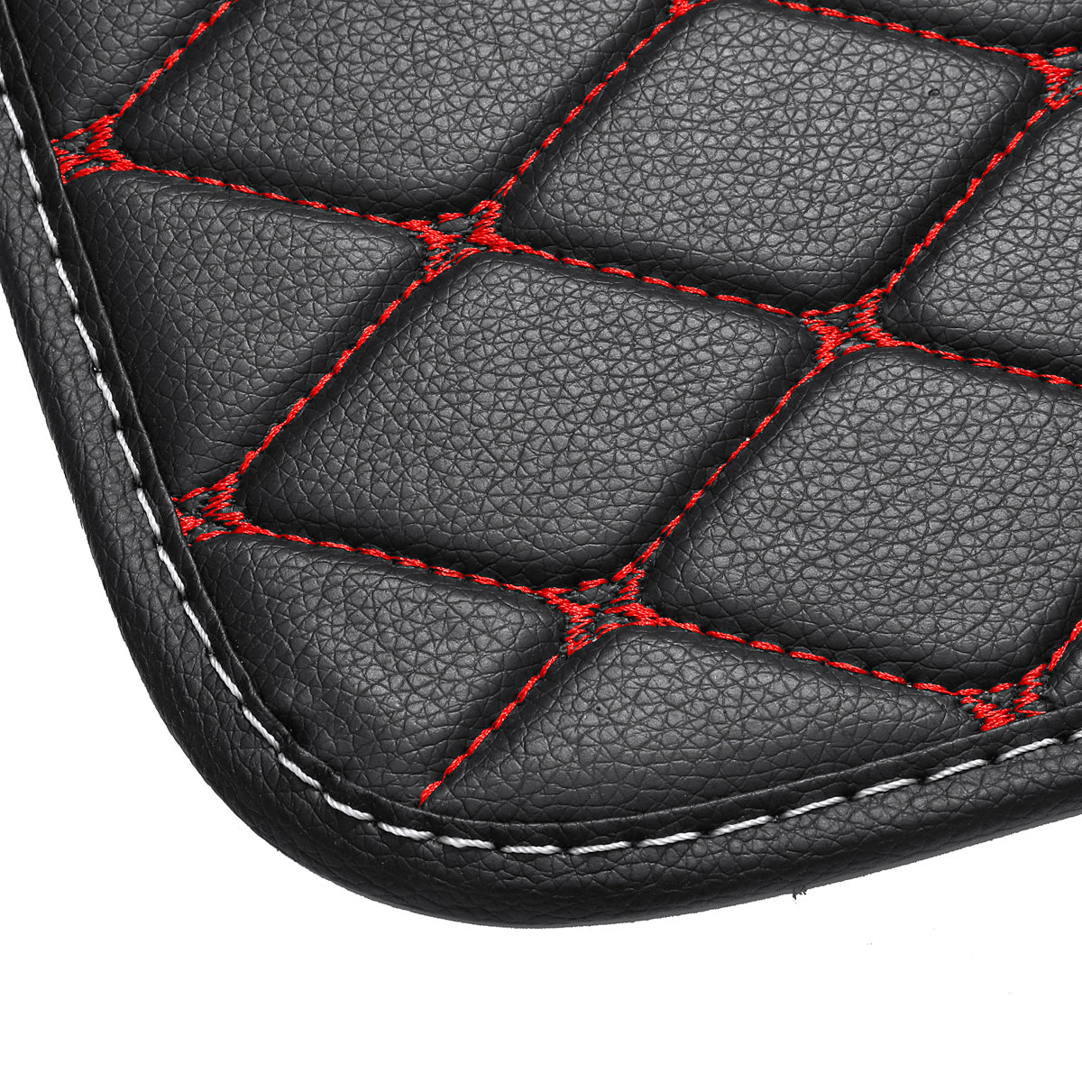 4 PCS Universal Front&Rear Car Floor PU Leather Waterproof Mat with Antiskid Pedal - Auto GoShop