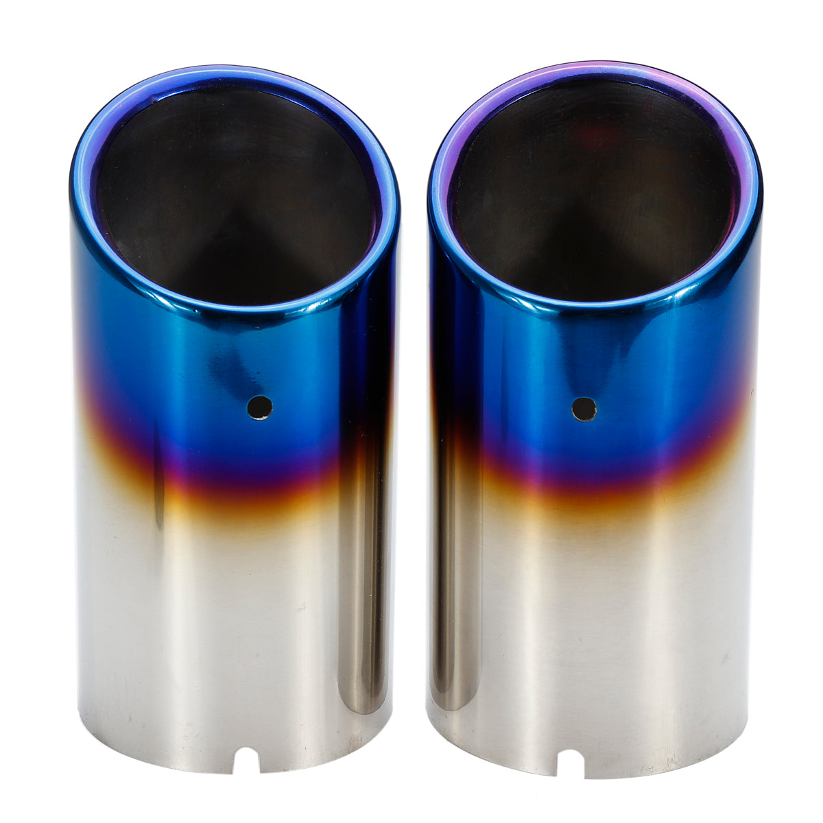 Stainless Steel Car Exhaust Muffler Tail Pipe Tip Pair For Audi Q5 A1 A3 A5 A4 B8 - Auto GoShop